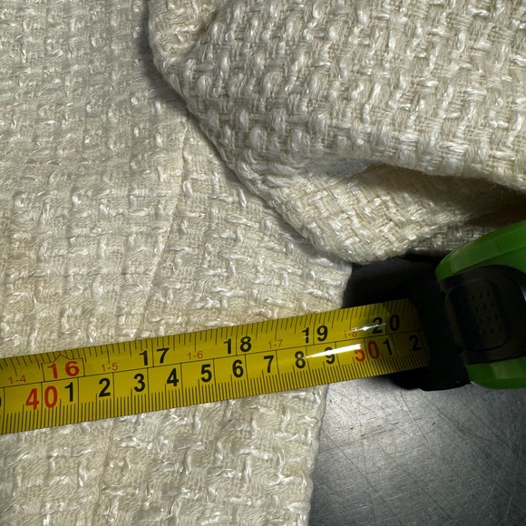 Vintage Preston & York Cream Textured Blazer Preppy Office Business Coco Chanel - Picture 10 of 14